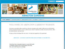 Tablet Screenshot of abingtongardens.com